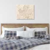 Toile Vintage map of Europe (1800) (Insitu(Chambre))