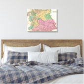Toile Vintage Map of Germany (Insitu(Chambre))