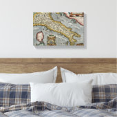 Toile Vintage Map of Italy (Insitu(Chambre))