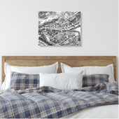 Toile Vintage Map of Zurich Switzerland (Insitu(Chambre))
