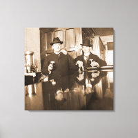 Vintage Men Drinking Beer