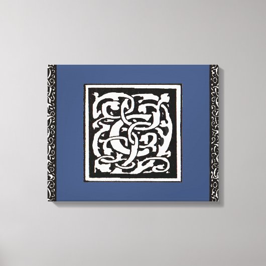 Toile Vintage Monogram C Art Nouveau Letter (Recto)