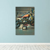 Toile vintage motorcycle art (Insitu (Plancher de Bois))