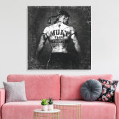Toile Vintage Muay Thai Fighter (Insitu(Salon))