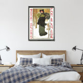 Toile Vintage Noël Art nouveau couverture Scribners 1895 (Insitu(Chambre))