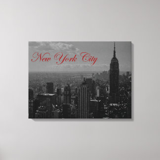 Toile Vintage noir et blanc New York CityToile enveloppé