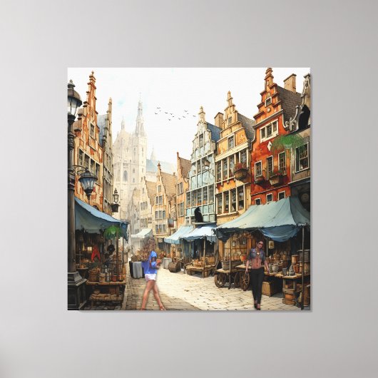 Toile Vintage Old Amsterdam Art (Recto)