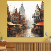 Toile Vintage Old Amsterdam Art (Insitu(Salon))