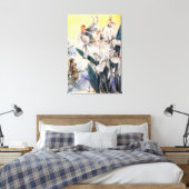 Toile Vintage Pastel Blue Fairies (Insitu(Chambre))