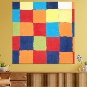 Toile Vintage Paul Klee Qu 1 Color Chart Art Carré