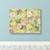 Toile Vintage Pays Floral Patiné (Insitu (Plancher de Bois))