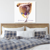 Toile Vintage Peacock Femme Flapper Plutôt (Insitu(Chambre))