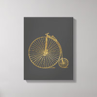 Vintage Penny Farthing Bike Black Gold Parties sci