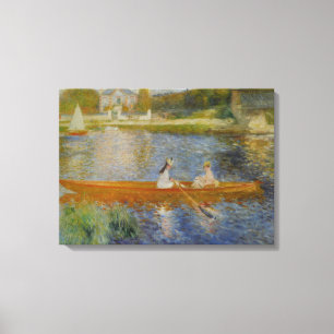 Toile Vintage Pierre Auguste Renoir Bateau sur la Seine