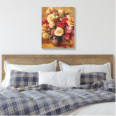 Toile Vintage Pierre Auguste Renoir Bouquet de Roses (Insitu(Chambre))