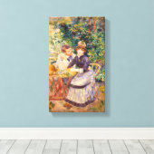 Toile Vintage Pierre Auguste Renoir Dans Le Jardin (Insitu (Plancher de Bois))