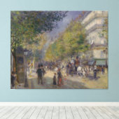 Toile Vintage Pierre Auguste Renoir Les Grands Boulevard (Insitu (Plancher de Bois))