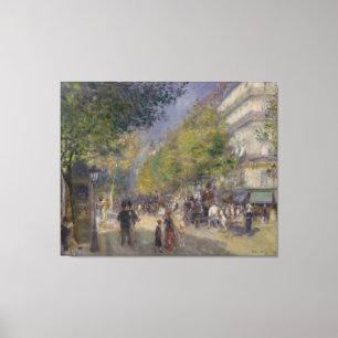 Toile Vintage Pierre Auguste Renoir Les Grands Boulevard