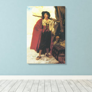 Toile Vintage Pirates Buccaneer était un personnage pitt