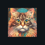 Toile Vintage Pop Art, Louis Wain Beau Chat<br><div class="desc">Vintage Pop Art,  Louis Wain Beau Chat</div>