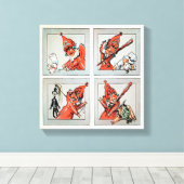 Toile Vintage Punch et Judy (Insitu (Plancher de Bois))