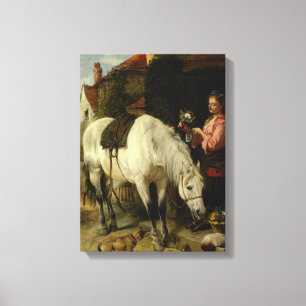 Toile Vintage Richard Ansdell La fille des jardiniers