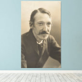Toile Vintage Robert Louis Stevenson Portrait photo (Insitu (Plancher de Bois))