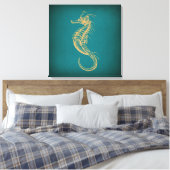 Toile Vintage Seahorse (Insitu(Chambre))