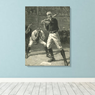 Toile Vintage Sports, Joueurs de baseball par Thulstrup