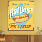 Toile Vintage tin sign (Insitu(Salon))