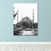 Toile Vintage Turquie Istanbul La Mosquée Bleue (Insitu (Plancher de Bois))