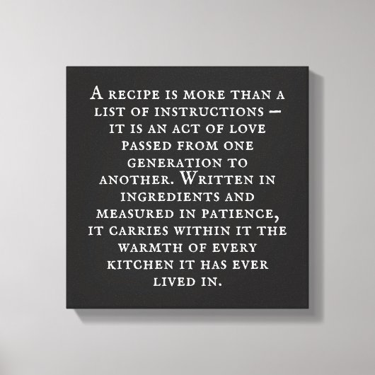 Toile Vintage Typography Rustic Kitchen Quote (Recto)