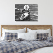 Toile Vintage USA Alaska eskimo et son kayak (Insitu(Chambre))
