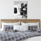 Toile Vintage USA Alaska igloo builders (Insitu(Chambre))
