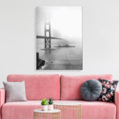 Toile Vintage USS San Francisco Golden Gate Bridge (Insitu(Salon))