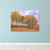 Toile Vintage Van Gogh Paysage d'automne (Insitu (Plancher de Bois))