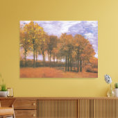 Toile Vintage Van Gogh Paysage d'automne (Insitu(Salon))
