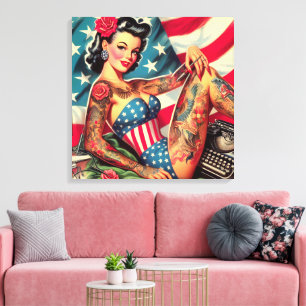 Toile Vintage Vieux Tatouage