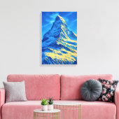 Toile Vintage voyage Zermatt (Insitu(Salon))