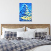 Toile Vintage voyage Zermatt (Insitu(Chambre))