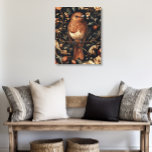 Toile Vintage William Morris Style Bird Vines<br><div class="desc">Cette magnifique peinture murale en toile de style William Morris vintage apporte la nature dans votre maison dans un style coloré. Le design est composé d'un oiseau brun serein perché sur des vignes florales aux couleurs riches de vert, brun, noir, tan et rouille molle. Un bel ajout à toute décoration....</div>