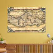 Toile Vintage World Map (Insitu(Salon))