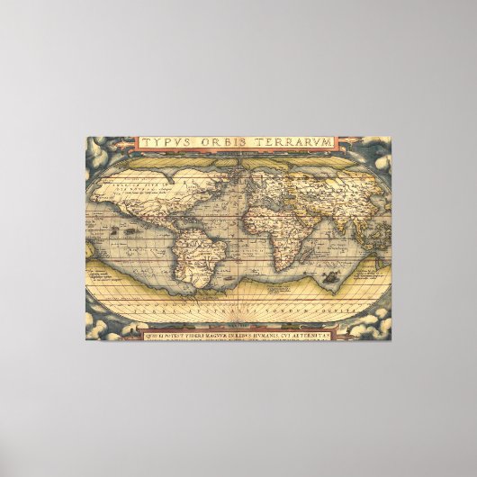 Toile Vintage World Map (Recto)