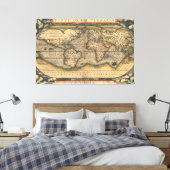 Toile Vintage World Map (Insitu(Chambre))