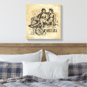 Toile Vintage Zodiac Gemini (Insitu(Chambre))