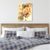 Toile Vintages "Roses et bourdons" (Insitu(Chambre))