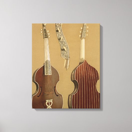 Toile Viola da Gamba, ou basse viole, de Joachim Tielke (Recto)