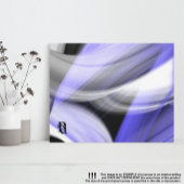 Toile Violet d'art Abstrait tendance Lavender Moon 60x40