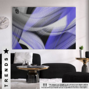Toile Violet d'art Abstrait tendance Lavender Moon 60x40