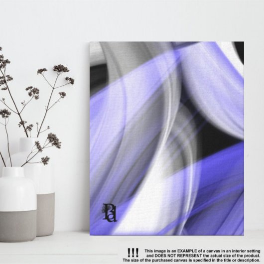Toile Violet d'art Abstrait tendance Lavender Moon de 8x